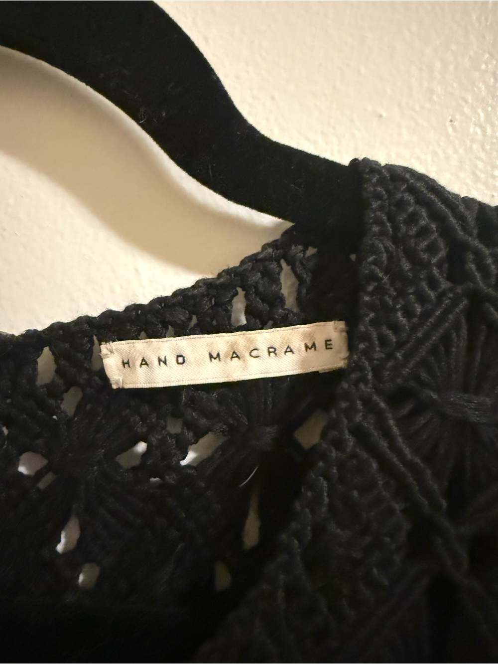 Sleeveless Black Crochet Mini Dress - Picture 6 of 6